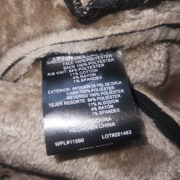 Nwt weatherproof faux shearling full zip moto style jacket size medium - Picture 9 of 9